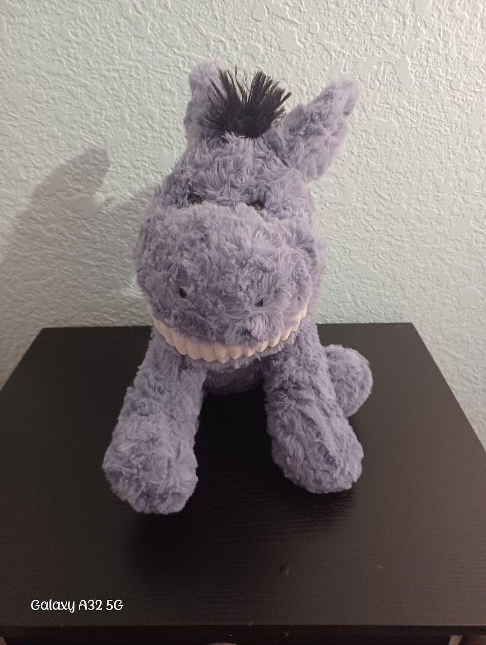 Way To Celebrate Gray Smiling Donkey Plush